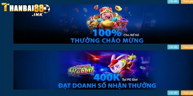 Khuyến mãi khi nạp slot là ưu đãi Thanbai88 dành tặng cho hội viên