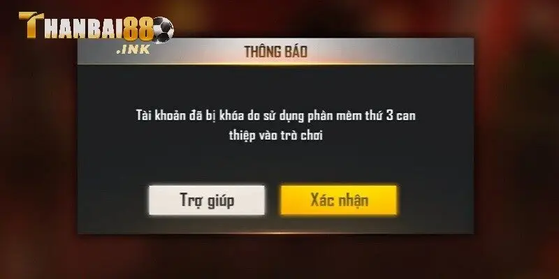 Tài khoản Thanbai88 bị khóa khi phát hiện gian lận