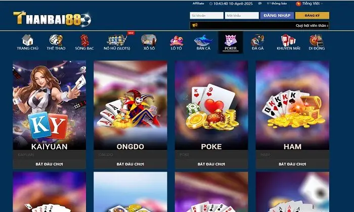 Poker ấn tượng đến từng chi tiết