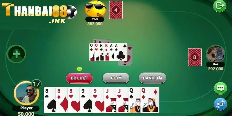 Tiến lên Thanbai88 chinh phục đông đảo người chơi